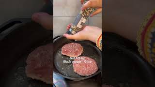 Cast Iron  Beef Burgers Skillet and Grill Pan mrcastironpk STOP Overcooking Your Burgers [upl. by Holub]