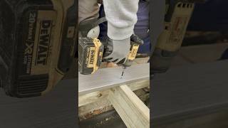 Screwing down composite deck board for BEGINNERS [upl. by Phillis]