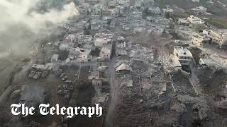 Videos that show how Israel flattened a Lebanese village  Verified by The Telegraph [upl. by Stacey]