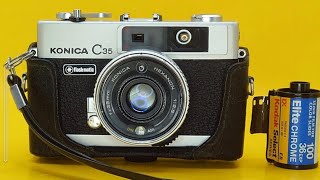 Konica C35 Flashmatic Automatic（612199）出貨前操作檢測 [upl. by Isolda]