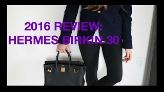 REVIEW Hermes Birkin 30  2016 [upl. by Hahnke46]