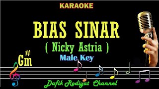 Bias Sinar Karaoke Nicky Astria Nada Pria Cowok Male key Gm [upl. by Elleuqar]