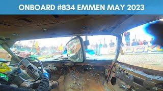 Onboard 834 Jan van Osch  Unlimited Banger Racing Speedway Emmen 652023 [upl. by Mayda426]