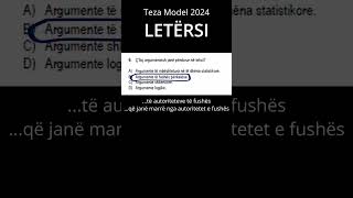 Teza model 2024  Pyetja 6 komente matura education [upl. by Analem]