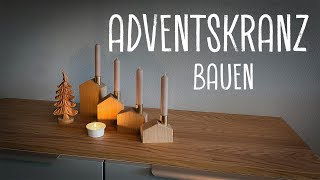 Adventskranz bauen  1Advent  Die Holzstube [upl. by Nytnerb861]