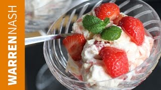 Eton Mess Recipe  Sweet Strawberry Dessert  Recipes by Warren Nash [upl. by Iznyl]