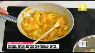 TORTELLI RIPIENI ALLOLIO CON CREMA DI ZUCCA [upl. by Pris190]