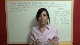 QUIMICA Enlace Ejercicio 32 Demostrar que no existe NaO con el CICLO BORNHABER [upl. by Lachlan909]