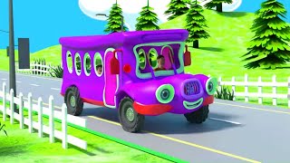 Wheels On The Bus Goes Round And Round  Nursery Rhymes  kids songs [upl. by Kotz504]