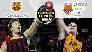 Copa del Rey 2015 FC Barcelona  Valencia Basket [upl. by Aenet462]