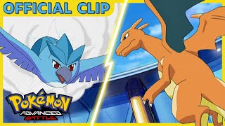 Charizard vs Articuno  Pokémon Advanced Battle  Official Clip [upl. by Ical559]