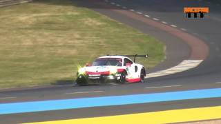 2017 Porsche 991 RSR 24h Le Mans 2017 loud sound [upl. by Hemphill]