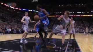 11112 Hasheem Thabeet  Between The Legs Pass vs Spurs [upl. by Frederico87]