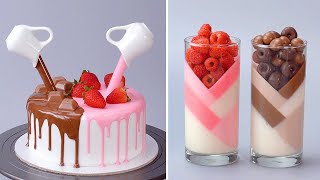 Quick amp Easy Homemade Colorful Dessert Tutorials  So Tasty Chocolate Cake Decorating Ideas [upl. by Sev]