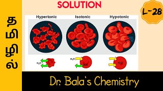 Hypertonic Hypotonic and Isotonic Solution in Tamil  NEET  JEE  Class 12 Lecture series [upl. by Yunfei]