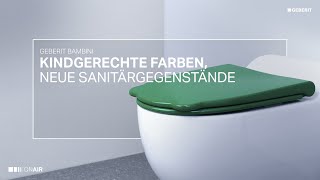 Kindgerechte Farben neue Sanitärgegenstände Geberit Bambini  Neuheiten Preview 2024 [upl. by Simone]