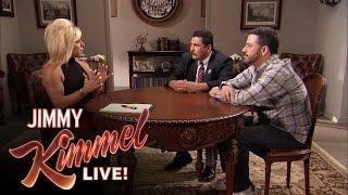 Jimmy Kimmel amp Guillermo Get a Reading From the Long Island Medium [upl. by Narrad]