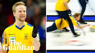 Best shot in history Niklas Edin stuns with spin at World Curling Championship [upl. by Schlosser]