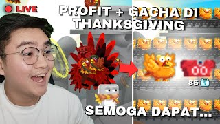 YOK PROFITAN DAN GACHA DI THANKSGIVING Growtopia Live [upl. by Haldi]