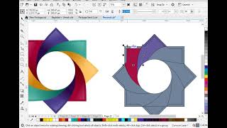 How to Make Circle⭕ Design in Coreldraw  Coreldraw me design kaise banaye coreldraw logo design [upl. by Nealy516]