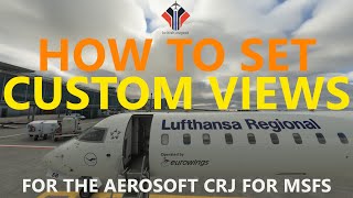 MSFS 2020  Aerosoft CRJ CUSTOM VIEWS Full TUTORIAL for Microsoft Flight Simulator 2020 [upl. by Gordan578]