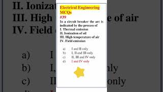 Electrical Engineering Test MCQs 39  Basic Electrical Engineering electricalmcq [upl. by Naerol842]