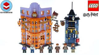 LEGO Harry Potter 76422 Diagon Alley Weasleys Wizard Wheezes  LEGO Speed Build Review [upl. by Apple]