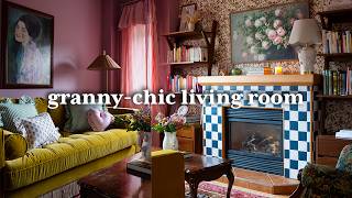 TINY Bold Living Room Makeover  GrandmaChic Style [upl. by Reinaldo12]