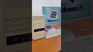 ✅Retro PC Intel 75Mhz computer loading Windows 98✅ vintagecomputer retrogaming retro [upl. by Ahsial127]