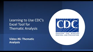 Excel Tool Tutorial 6 Thematic Analysis [upl. by Eihctir]
