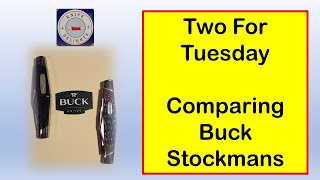 Two For Tuesday Comparing USA Made Buck 301 Stockman vs Chinese Made Buck 371 Stockman [upl. by Crandall151]