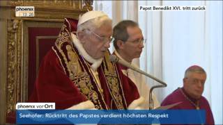 Rücktritt von Papst Benedikt XVI  VOR ORT vom 11022013 [upl. by Burnside]