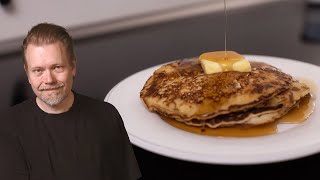 Sourdough Pancakes with discard  Sourdough Discard Recipes  Foodgeek [upl. by Yrreiht]