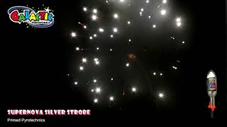 Supernova Silver Strobe Rocket By Primed Pyrotechnics  From Galactic Fireworks [upl. by Jaeger]