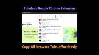 Must Know Chrome Extension  Copy All Browser Tabs Effortlessly [upl. by Ybot]