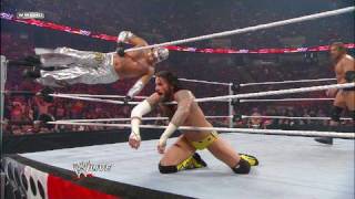 Rey Mysterio Edge amp Triple H vs The Straight Edge Society [upl. by Niltac760]