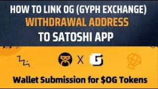 How to Link OG Withdrawal Wallet Address to Satoshi App [upl. by Tally]