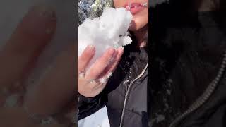 ASMR Snow Eating [upl. by Anekahs]