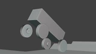 Blender Rigid Body constraint Generic Generic Spring and Motor Monster Truck Simulation [upl. by Yendyc]