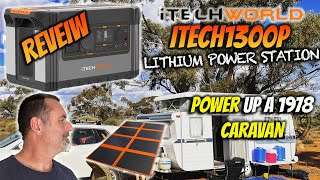 iTechworld iTECH1300P POWER station and 200w SOLAR Blanket REVIEW [upl. by Yks557]