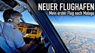 Neuer Flughafen  mein erster Flug nach Malaga Ich nehme euch mit AeroNewsGermany [upl. by Ahsiekat]