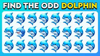 Find the ODD One Out  Sea Edition 🐬🐚🦑 Easy Medium Hard  30 levels [upl. by Onilecram663]