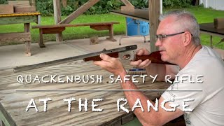 Quackenbush safety cartridge rifle at the range Surprised at the accuracy [upl. by Jackie606]