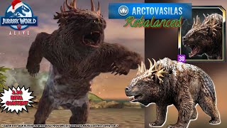 ARCTOVASILAS First Look All New 220 Rebalanced APEX BEAR KING 🐻 Jurassic World Alive [upl. by Lashonda]