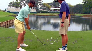 TrickShot on 17th  TPC Sawgrass  Bryan Bros Golf [upl. by Giles71]