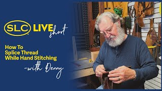 How To Splice Thread While Hand Stitching [upl. by Nevs]