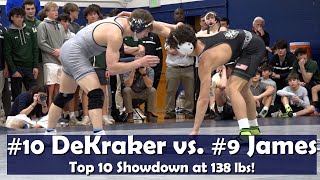 Top 10 Showdown at 138 lbs  9 Jayden James Delbarton vs 10 Billy DeKraker Blair Academy [upl. by Bremble]