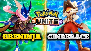 Greninja Vs Cinderace Hindi Gameplay  Pokemon Unite Greninja and Cinderace Gameplay [upl. by Rese]