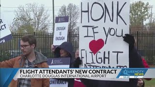 AA flight attendants approve contract ending strike threats [upl. by Pernick]