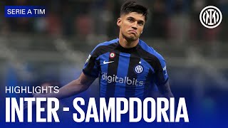 INTER 30 SAMPDORIA  HIGHLIGHTS  SERIE A 2223 ⚫🔵🇬🇧 [upl. by Llahsram575]